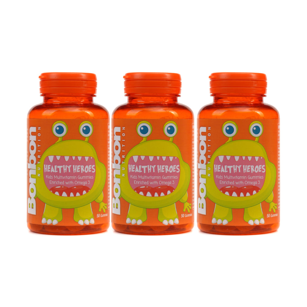 HEALTHY HEROES - Kids Multivitamin + Omega-3 Gummies