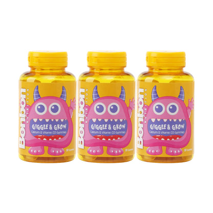 GIGGLE & GROW - Calcium & Vitamin D3 Gummies
